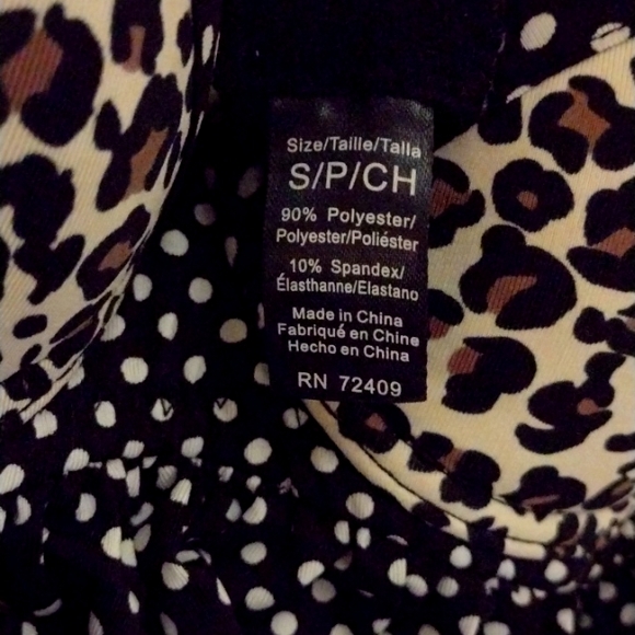 Small Animal Print/Polka Dot Camisole - Picture 2 of 2